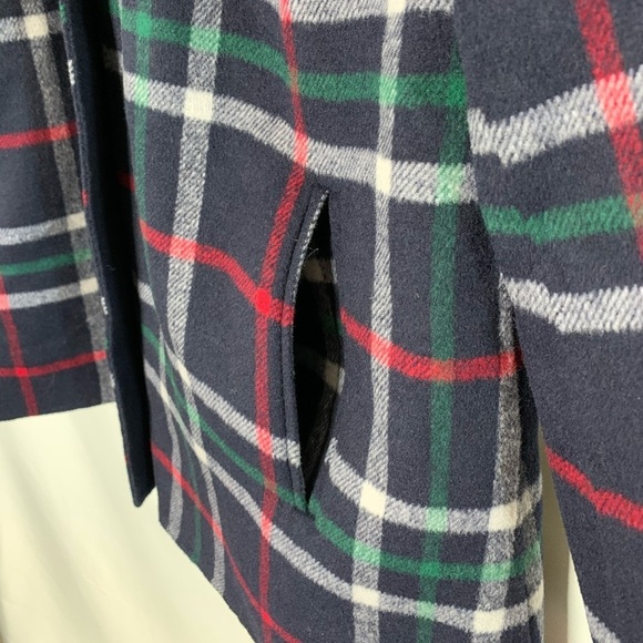 Talbots Double Face Plaid Topper - Picture 8 of 15